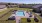 a swimming pool in a backyard